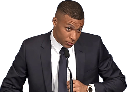 Mbappé qui dit que le logo CSS il a changé